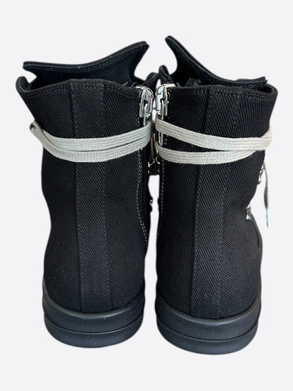 Rick Owens Black Hexagram Women's High Top Sneakers