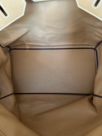 Hermes Gold Epsom & Palladium Hardware HAC Birkin 50