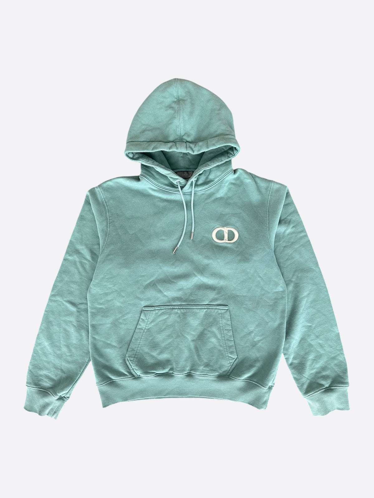 Dior Green & White CD Icon Embroidered Hoodie – Savonches