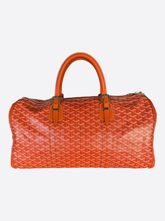 Goyard Orange Croisiere 50 Duffel Bag