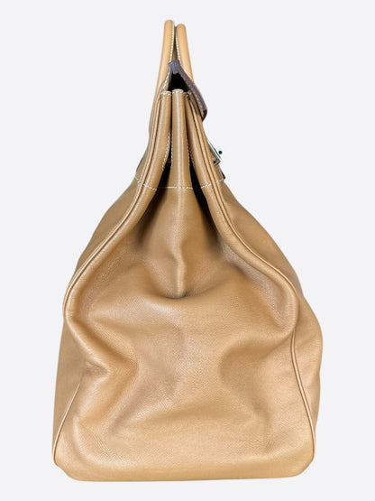 Hermes Gold Epsom & Palladium Hardware HAC Birkin 50