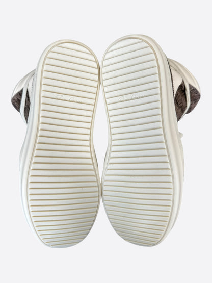 Rick Owens Python & White Women's Geobaskets