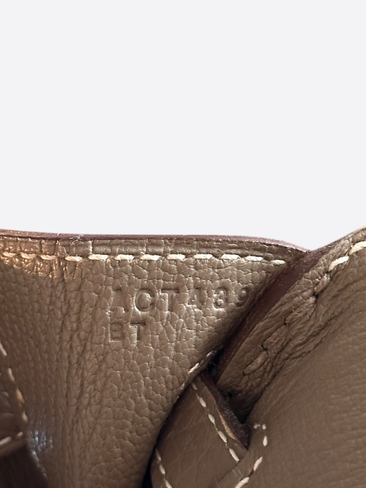 Hermes Etoupe Togo & Gold Hardware Birkin 25