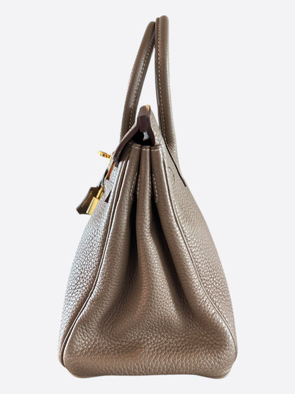 Hermes Etoupe Togo & Gold Hardware Birkin 25