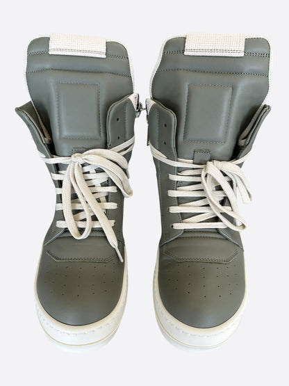 Rick Owens Green & White Women's Geobaskets