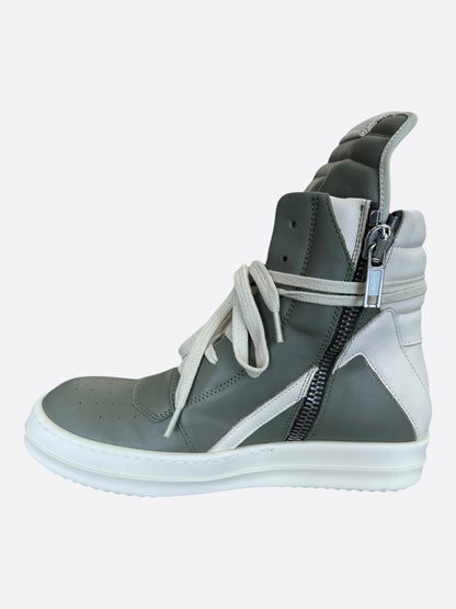 Rick Owens Green & White Women's Geobaskets