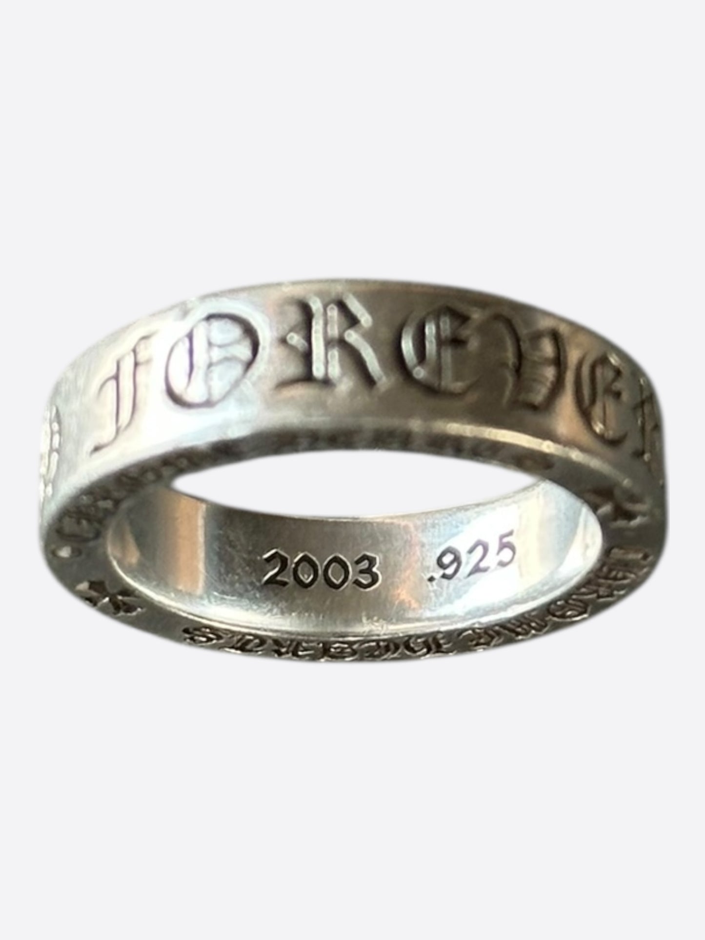 Chrome Hearts Silver Forever Ring