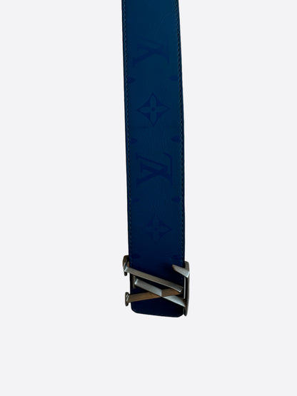 Louis Vuitton Blue Monogram Pyramide Reversible Belt