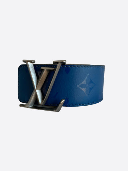 Louis Vuitton Blue Monogram Pyramide Reversible Belt