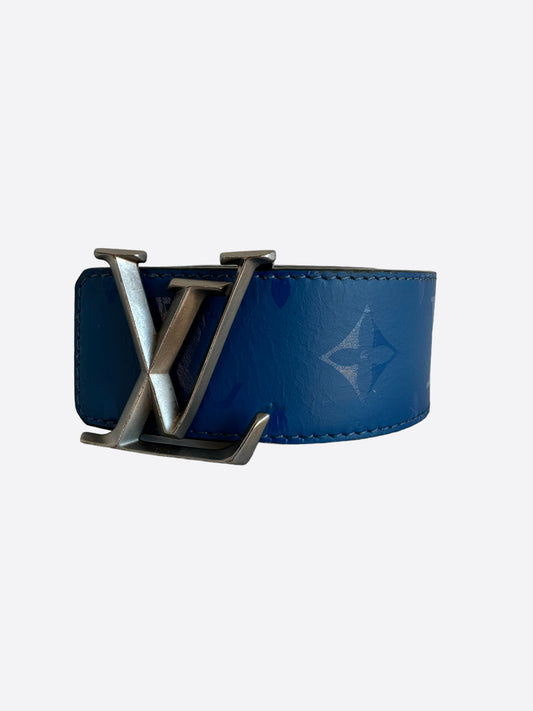Louis Vuitton, Accessories, Mens Reversible Louis Vuitton Blue Bandana  Belt