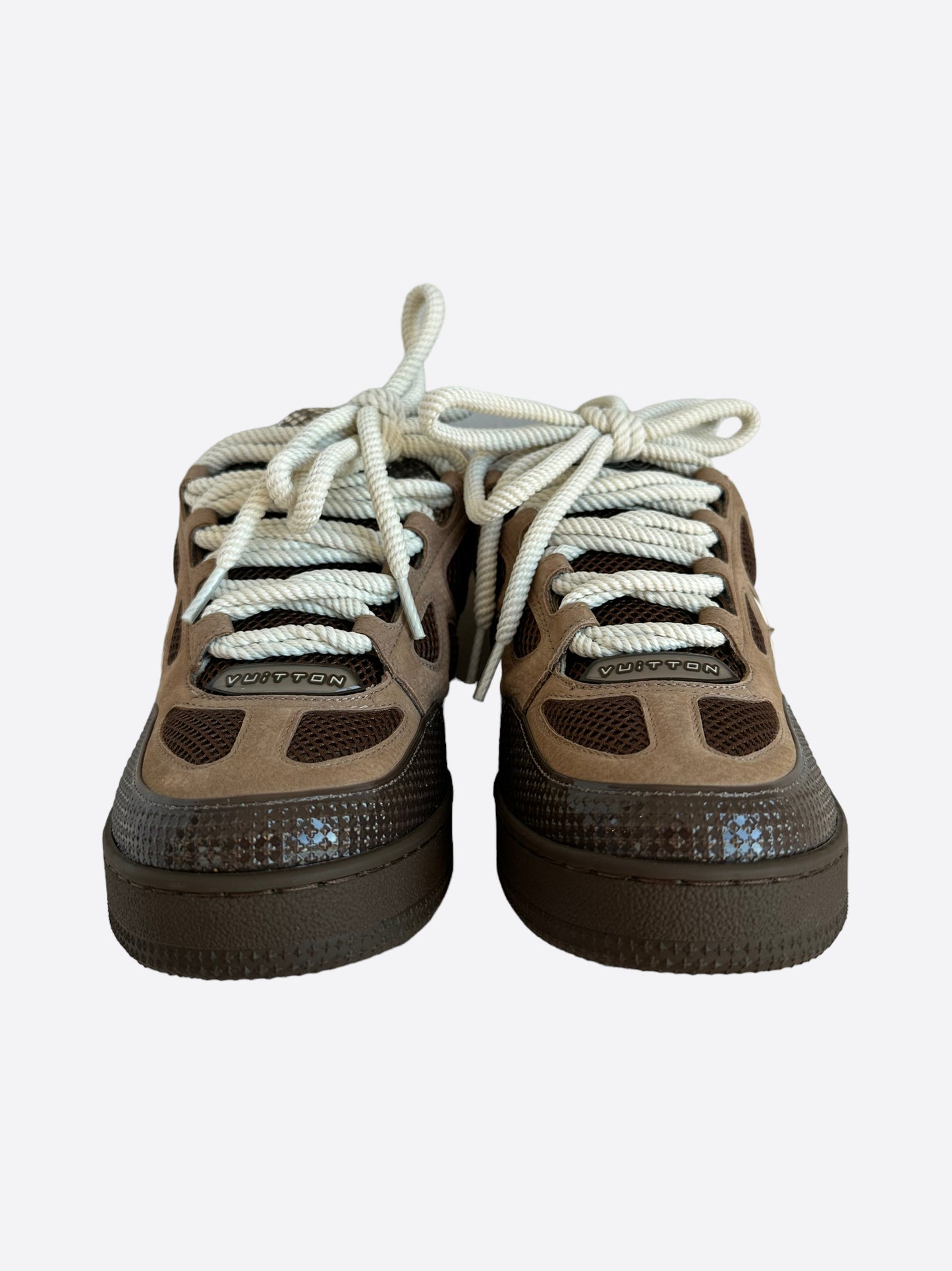 Louis Vuitton Brown & White Skate Trainers