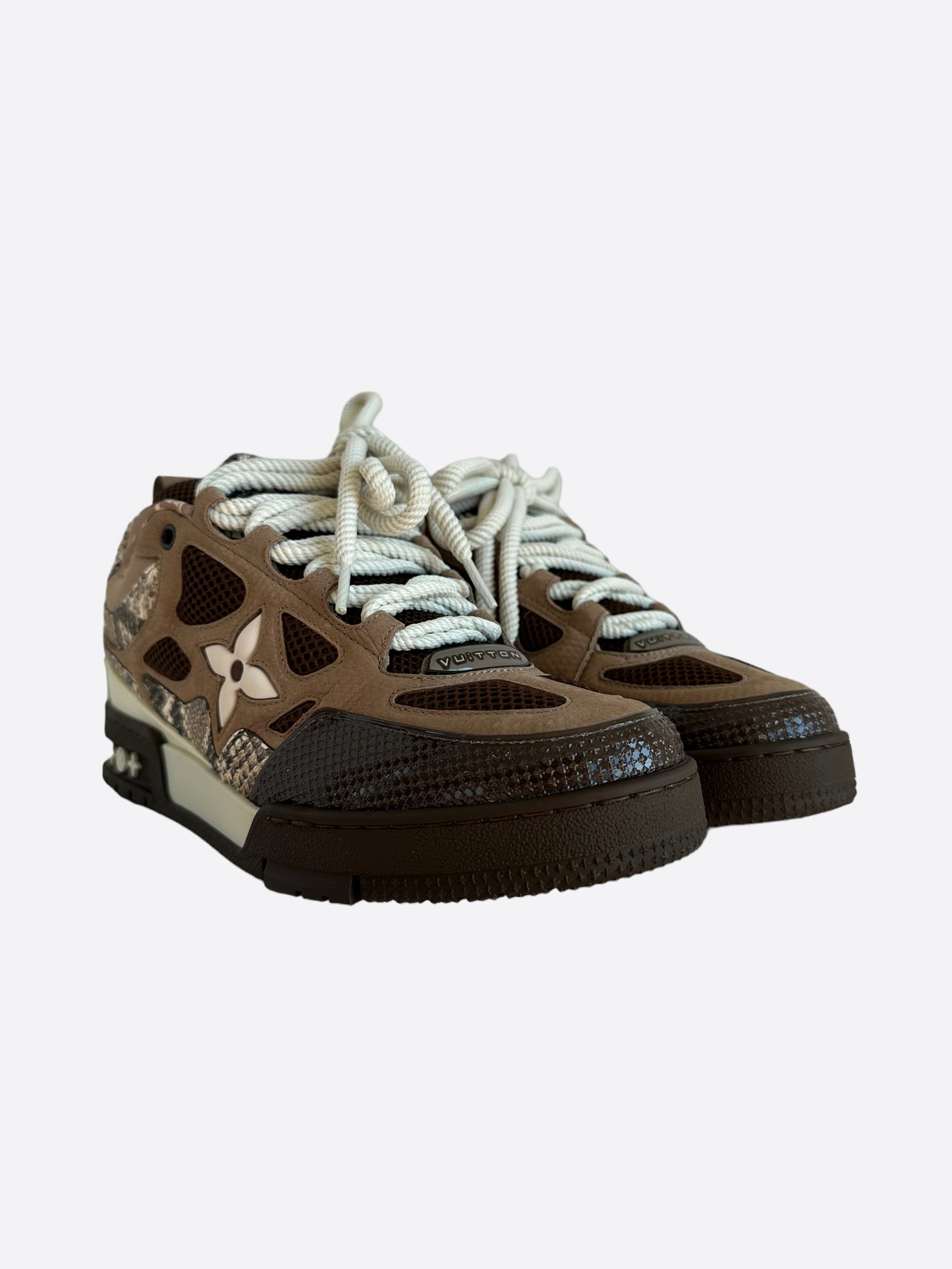 Louis Vuitton Brown & White Skate Trainers – Savonches