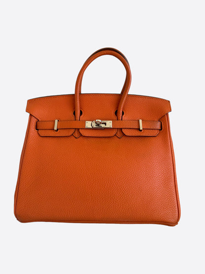 Hermès Orange Togo Birkin 25