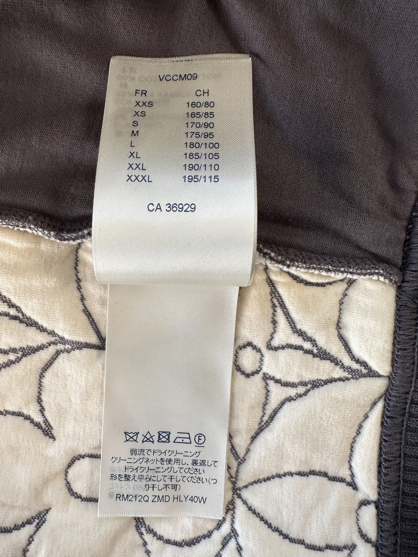 Louis Vuitton Grey & White Flower Monogram Jacket