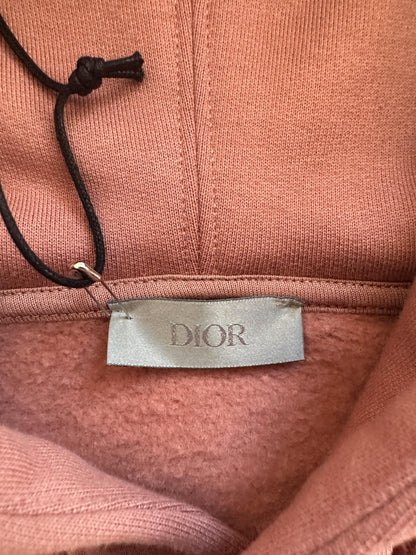 Dior Rose & White CD Icon Embroidered Hoodie