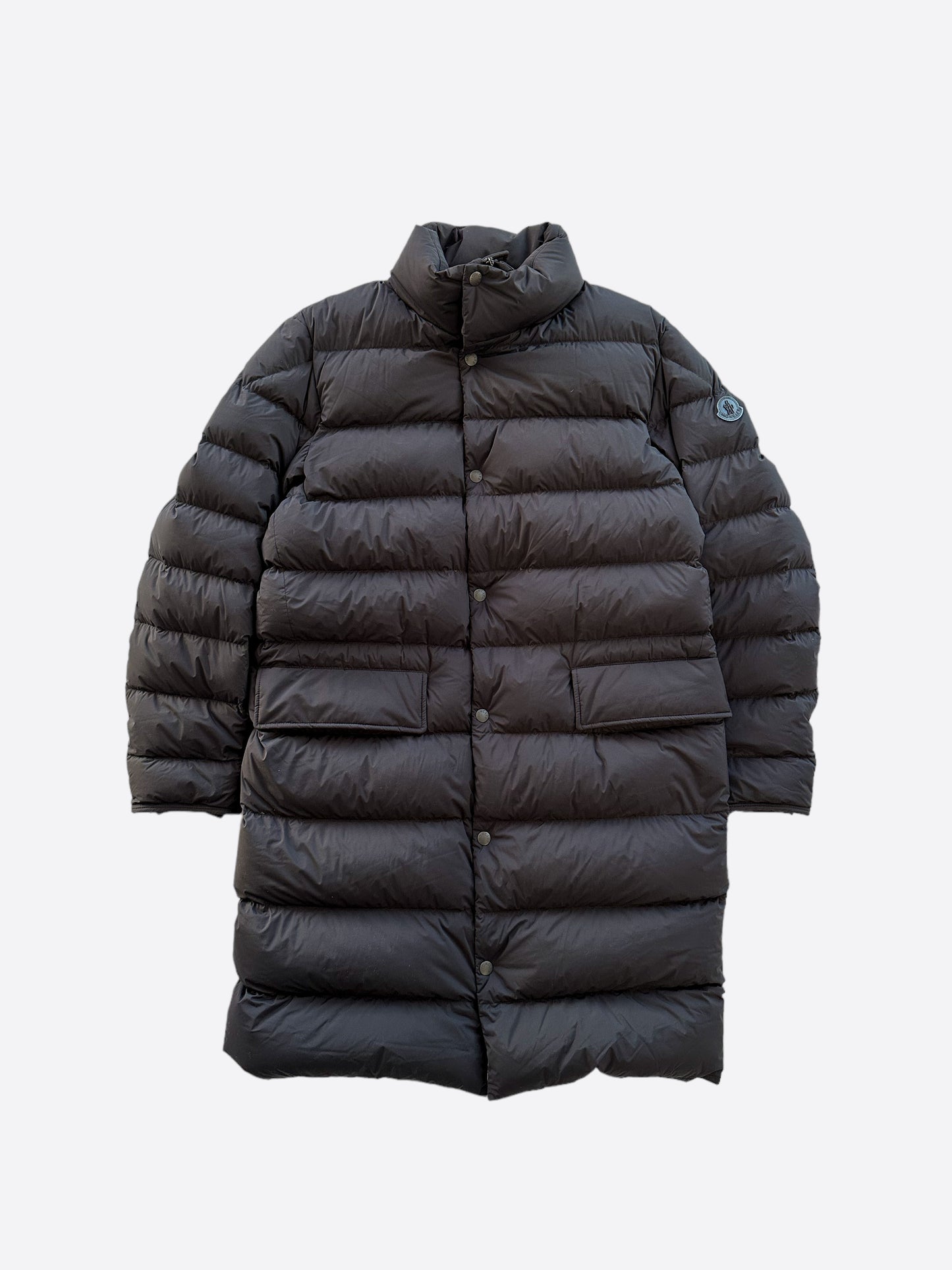 Moncler Black Brassens Long Puffer Jacket