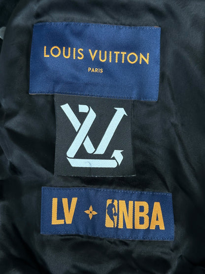 Louis Vuitton NBA Black & White Logo Varsity Jacket