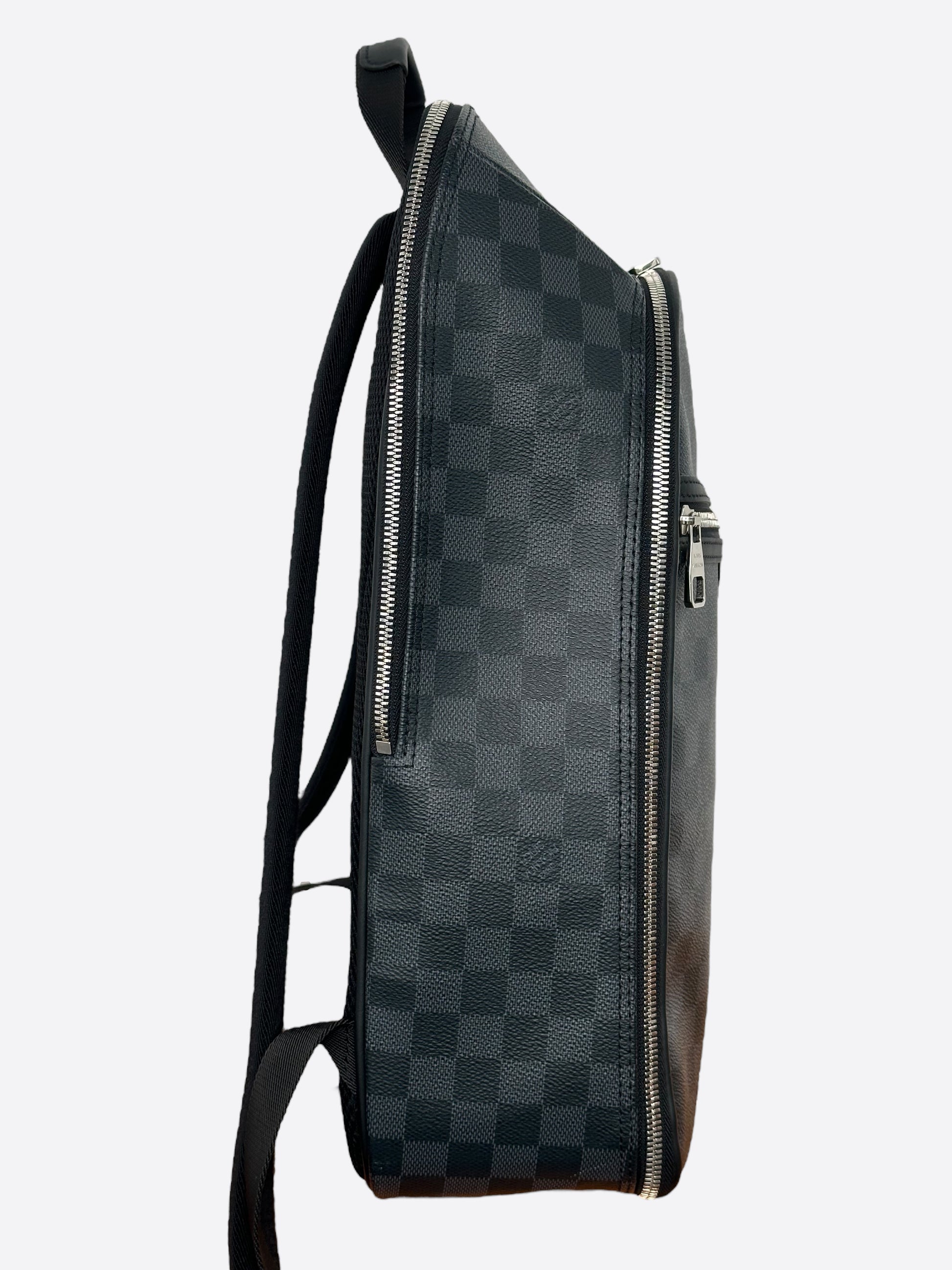 black checkered louis vuitton backpack Louis Vuitton Damier Graphite Michael Backpack – Savonches