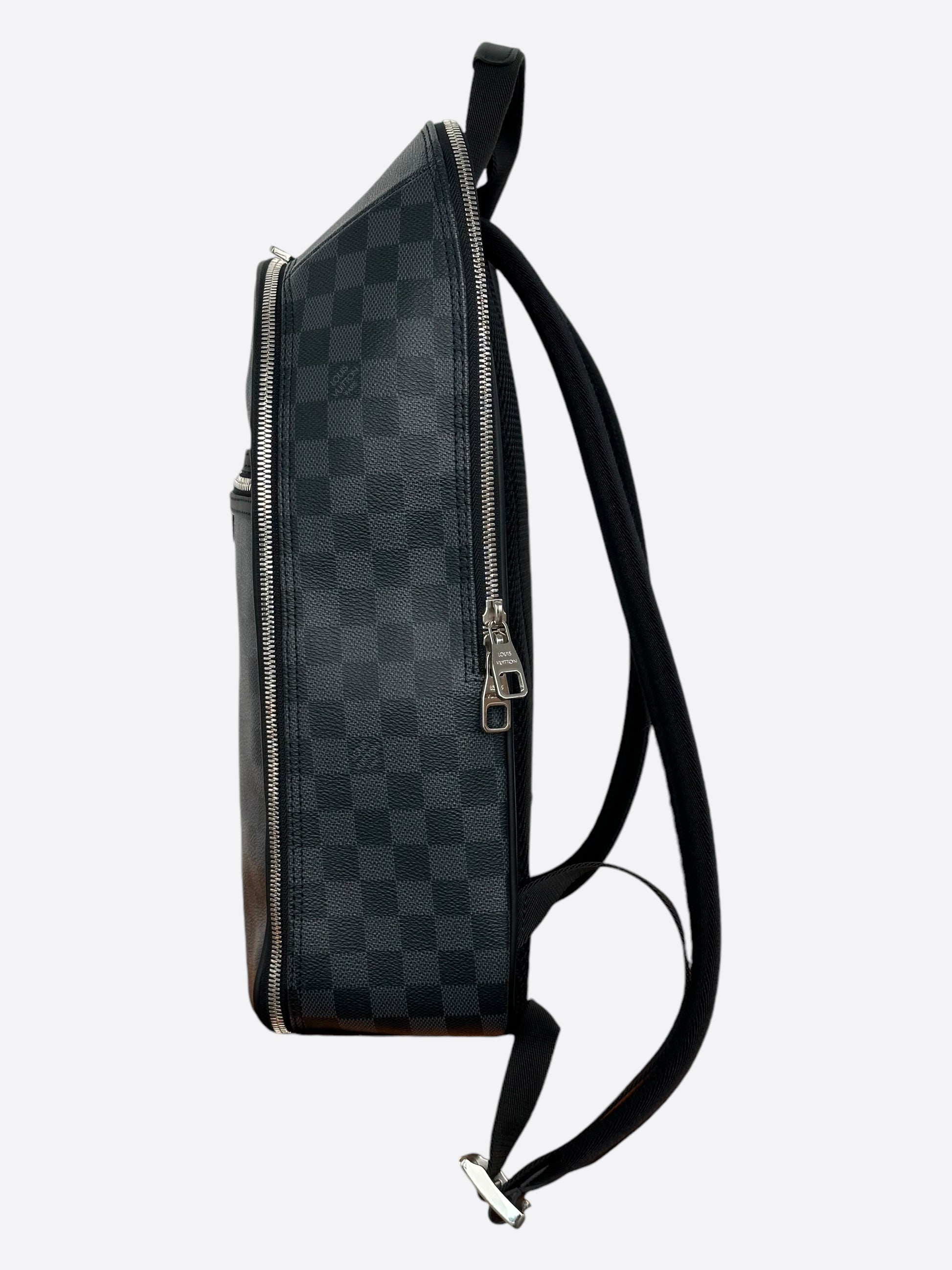 black and grey checked louis vuitton backpack Louis Vuitton Damier Graphite Michael Backpack – Savonches
