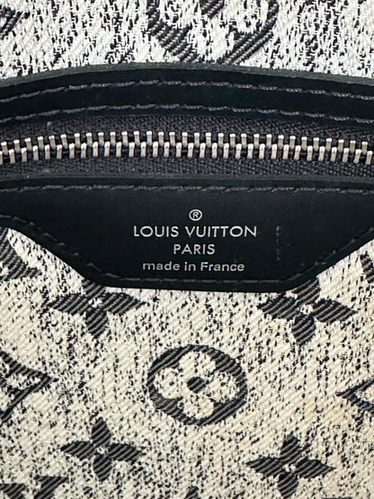 Louis Vuitton Grey & White Denim Monogram Neverfull MM