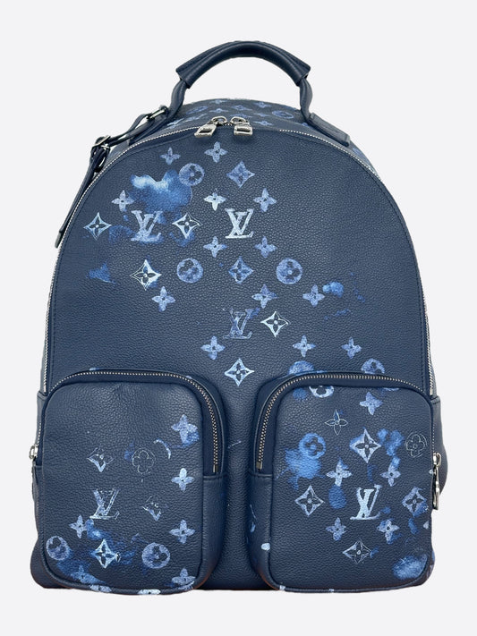 Louis Vuitton Navy Watercolor Monogram Multipocket Backpack