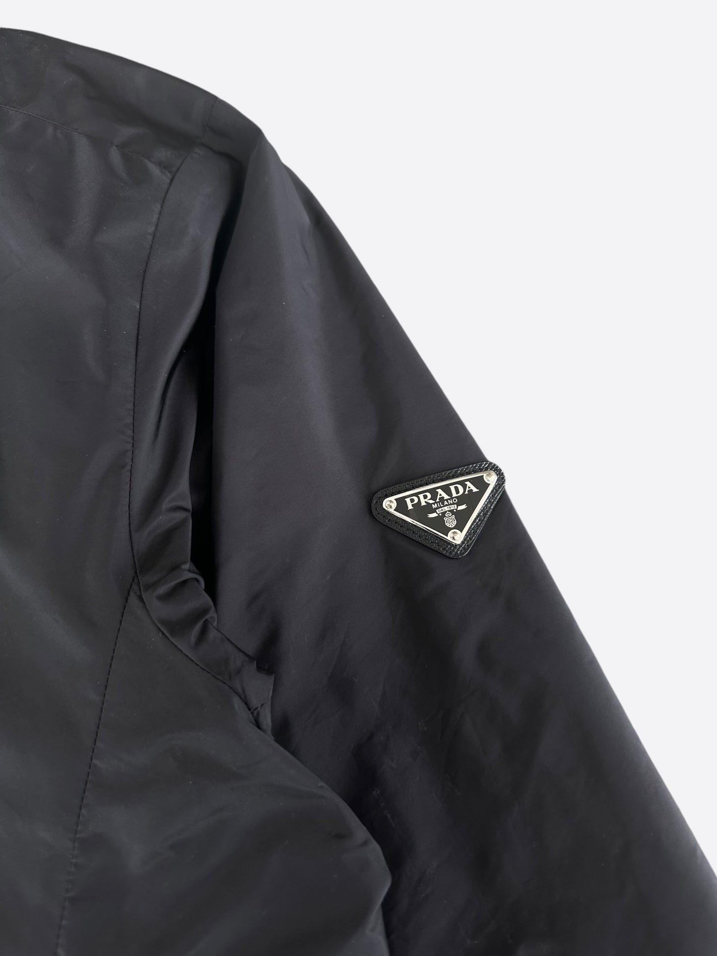 Prada Black Blue Reversible Nylon Windbreaker – Savonches