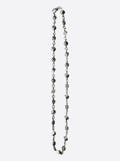 Chrome Hearts Silver Dice Necklace
