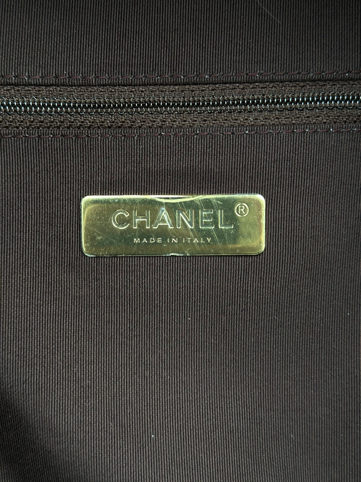 Chanel Gold Graffiti Print Backpack