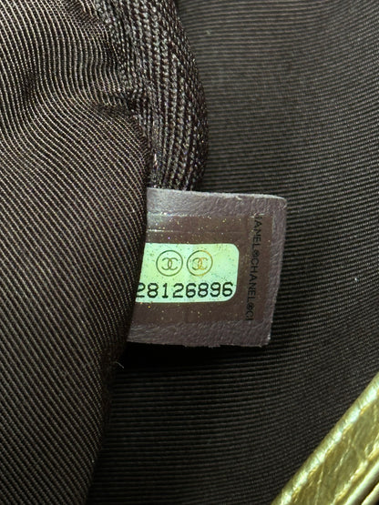 Chanel Gold Graffiti Print Backpack