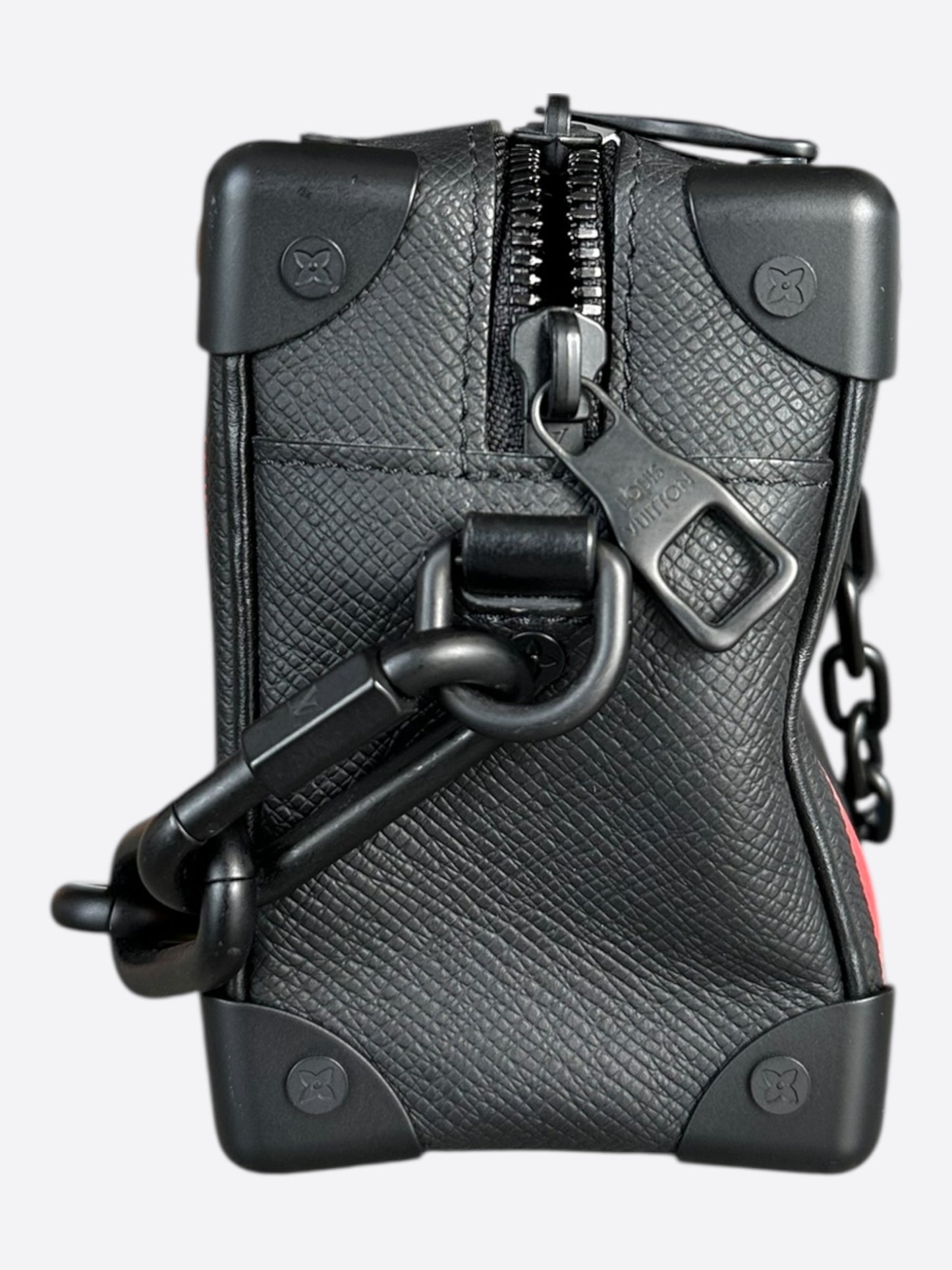 Louis Vuitton Black & Rainbow Taigarama Soft Trunk