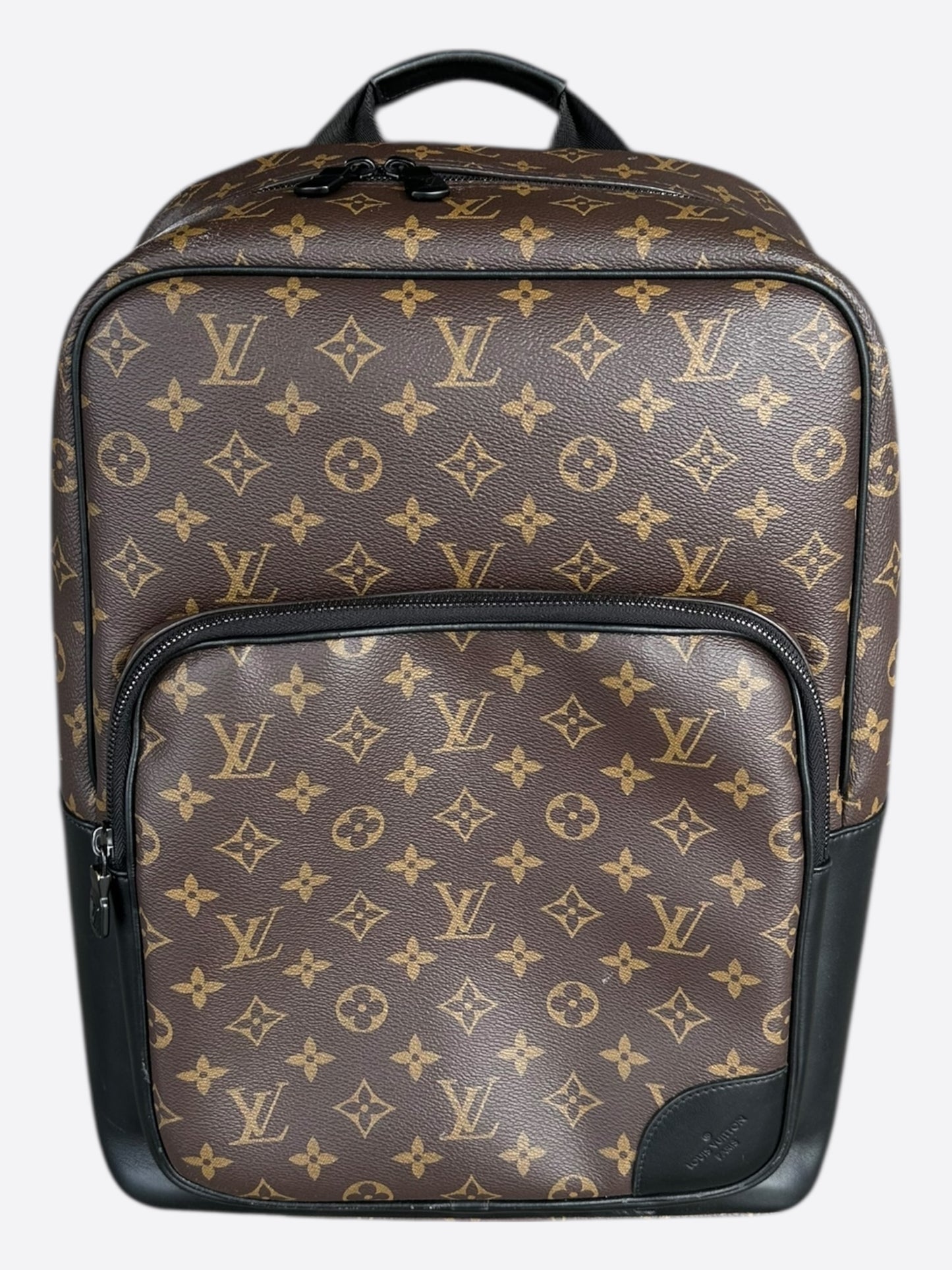 Louis Vuitton Brown & Black Monogram Dean Backpack