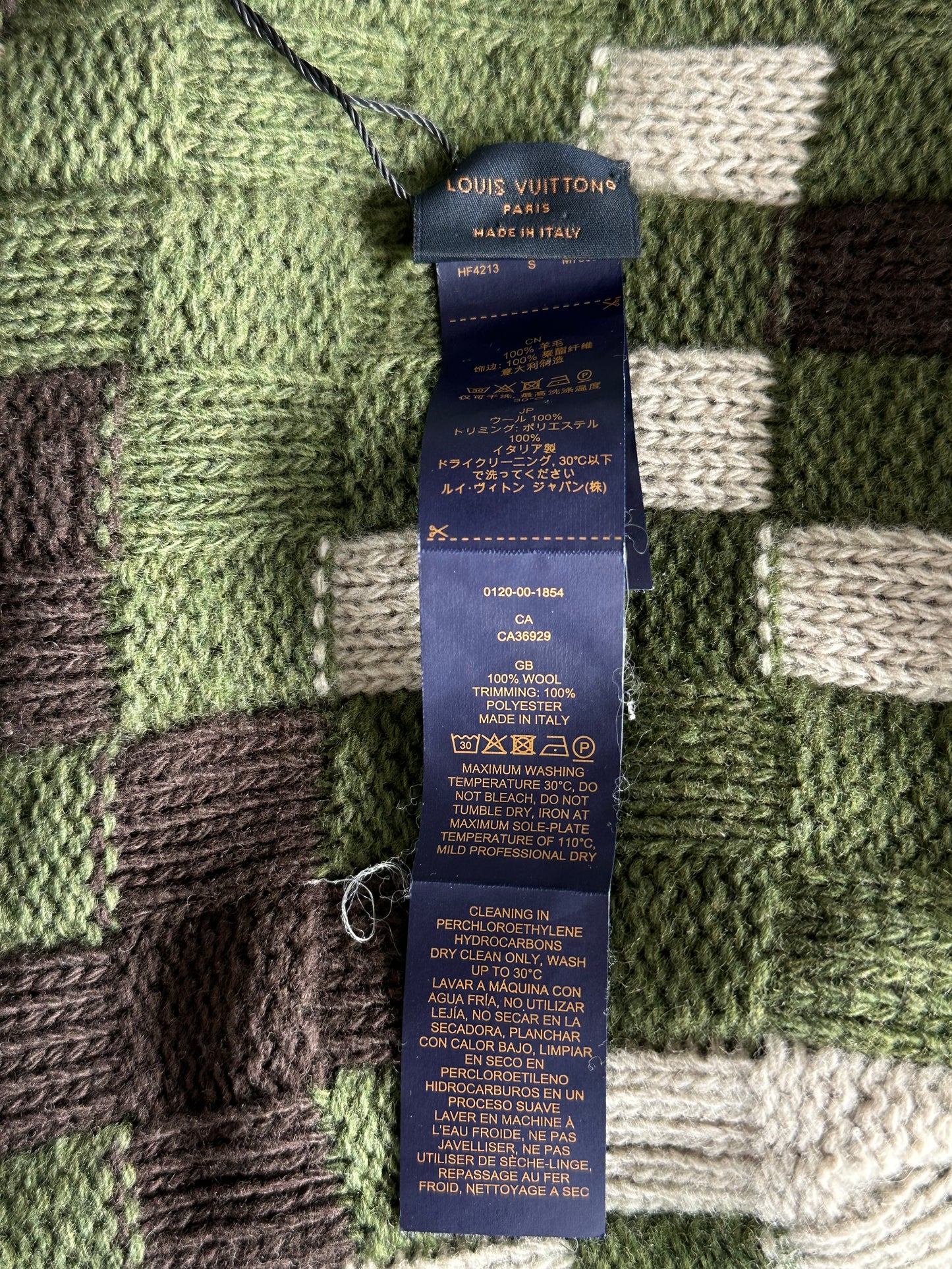 Louis Vuitton Green Damoflage Beanie