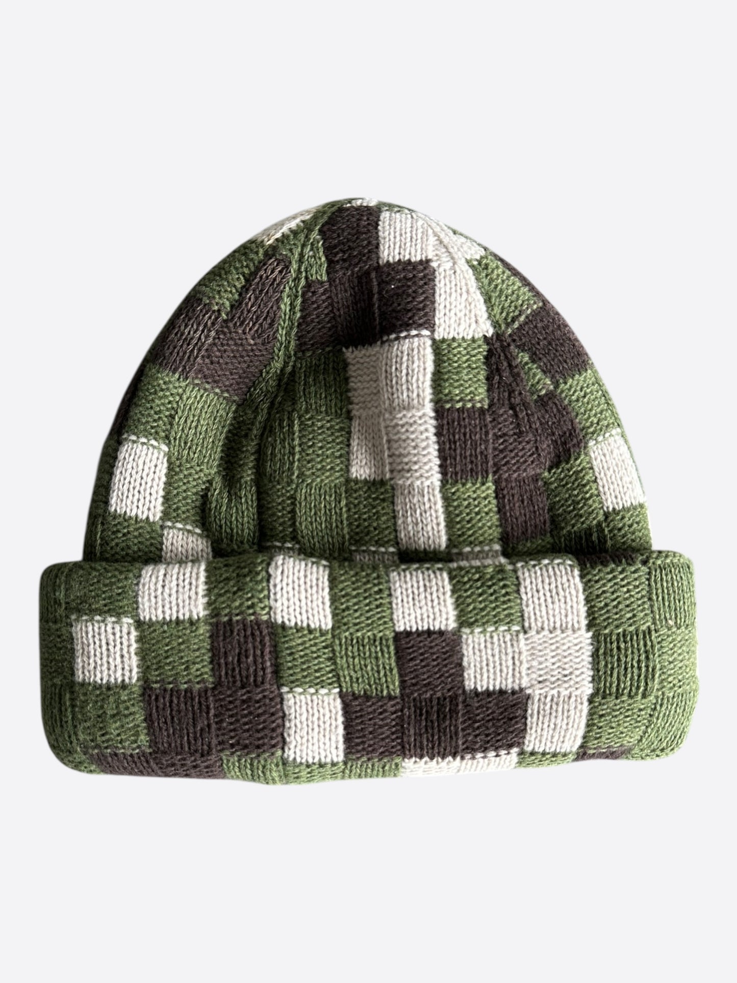 Louis Vuitton Green Damoflage Beanie