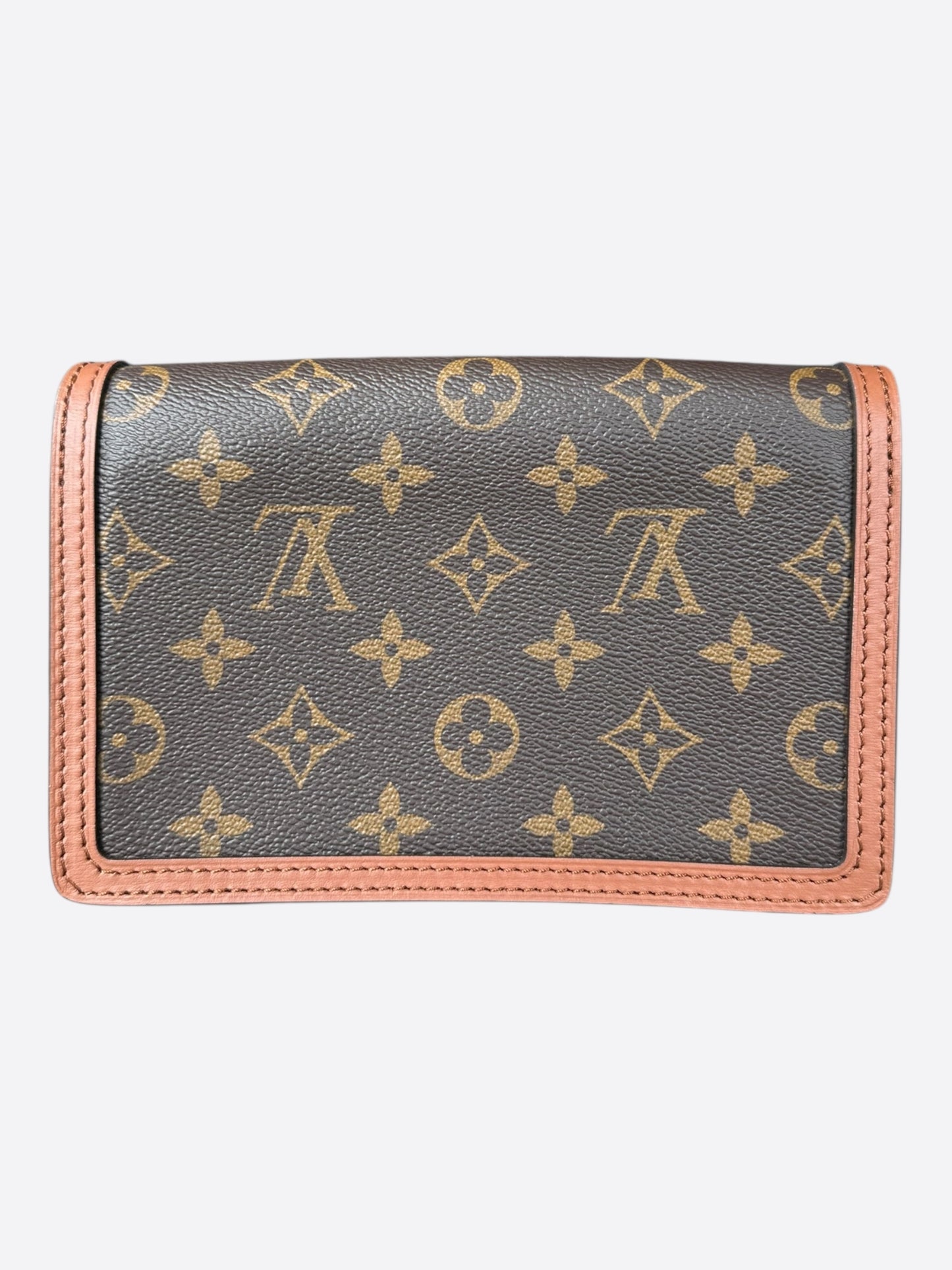 Louis Vuitton Reverse Monogram Dauphine Chain Wallet
