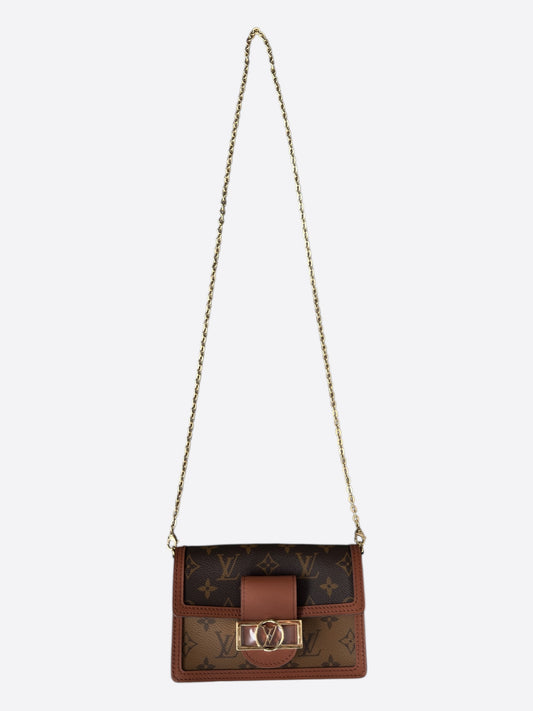 Louis Vuitton Reverse Monogram Dauphine Chain Wallet