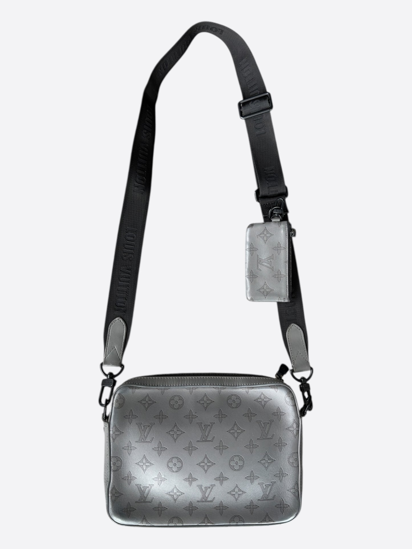 Louis Vuitton Grey Shadow Monogram Duo Messenger