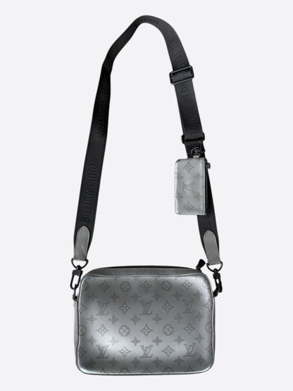 Louis Vuitton Grey Shadow Monogram Duo Messenger