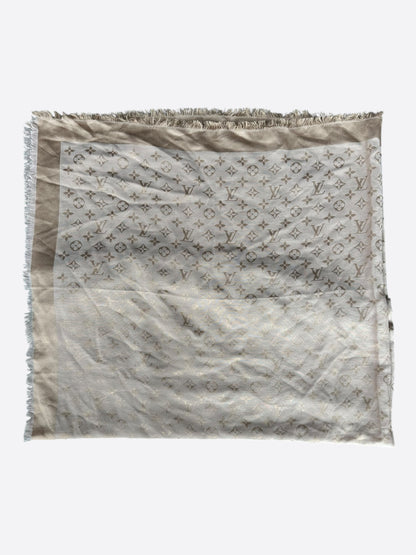 Louis Vuitton Beige Monogram Blanket Shawl