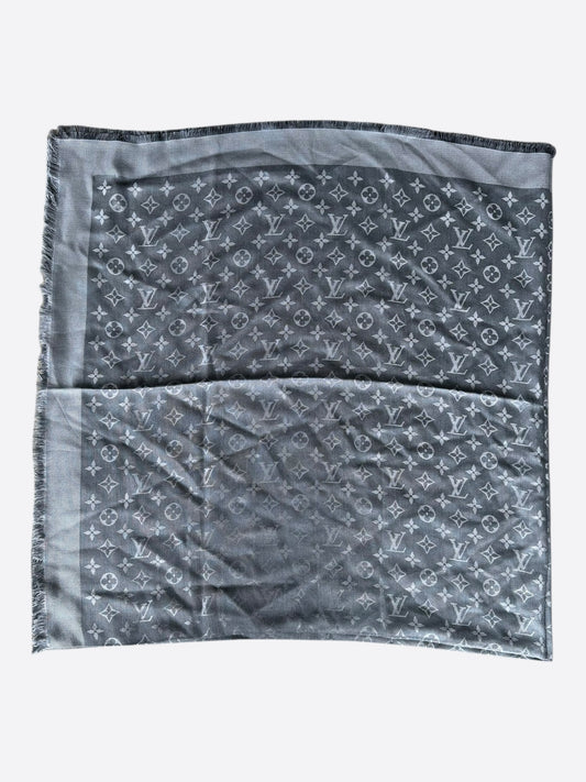 Louis Vuitton Grey Monogram Blanket Shawl