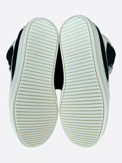 Rick Owens Black & White Leather Jumbo Lace Geobaskets