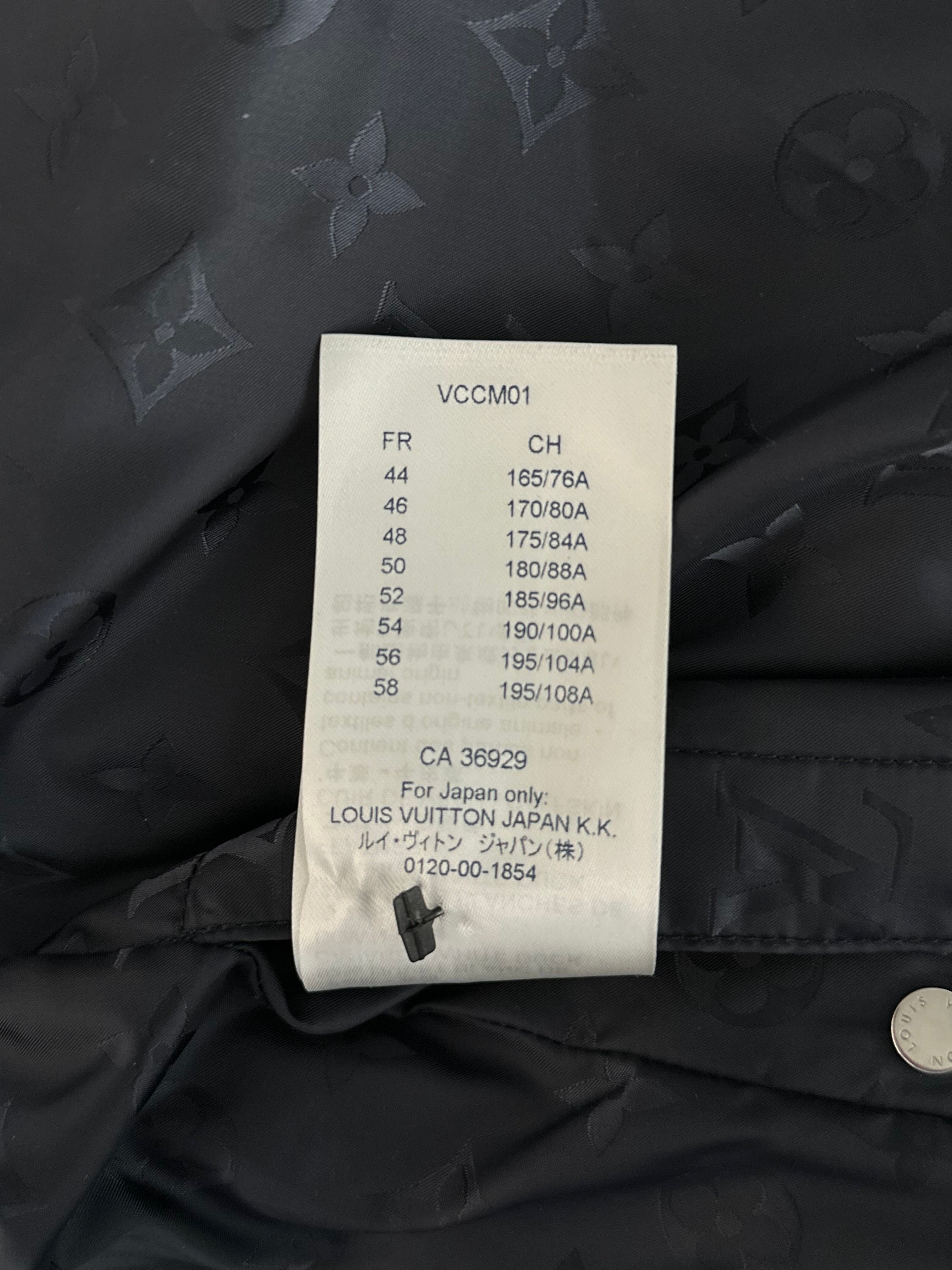 Louis Vuitton Black Monogram Reversible Puffer Jacket – Savonches