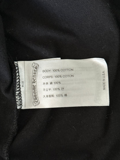 Chrome Hearts Black & Pink Neck Logo Longsleeve T-Shirt
