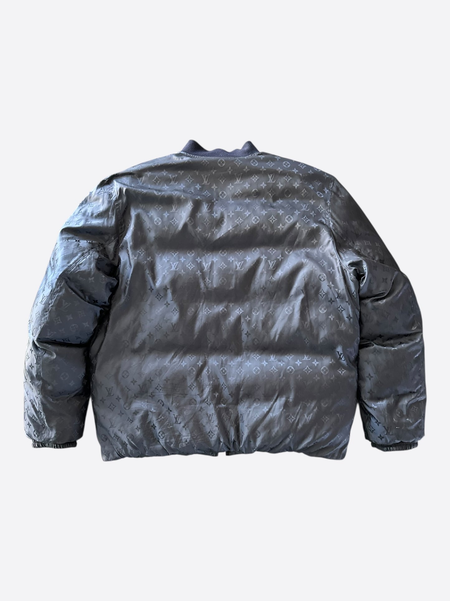 Louis Vuitton Black Monogram Reversible Puffer Jacket