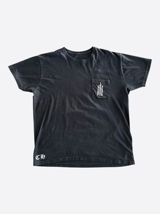 Chrome Hearts Black & White Triple Cross T-Shirt