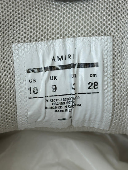 Amiri White & Brown Script Bones Runners