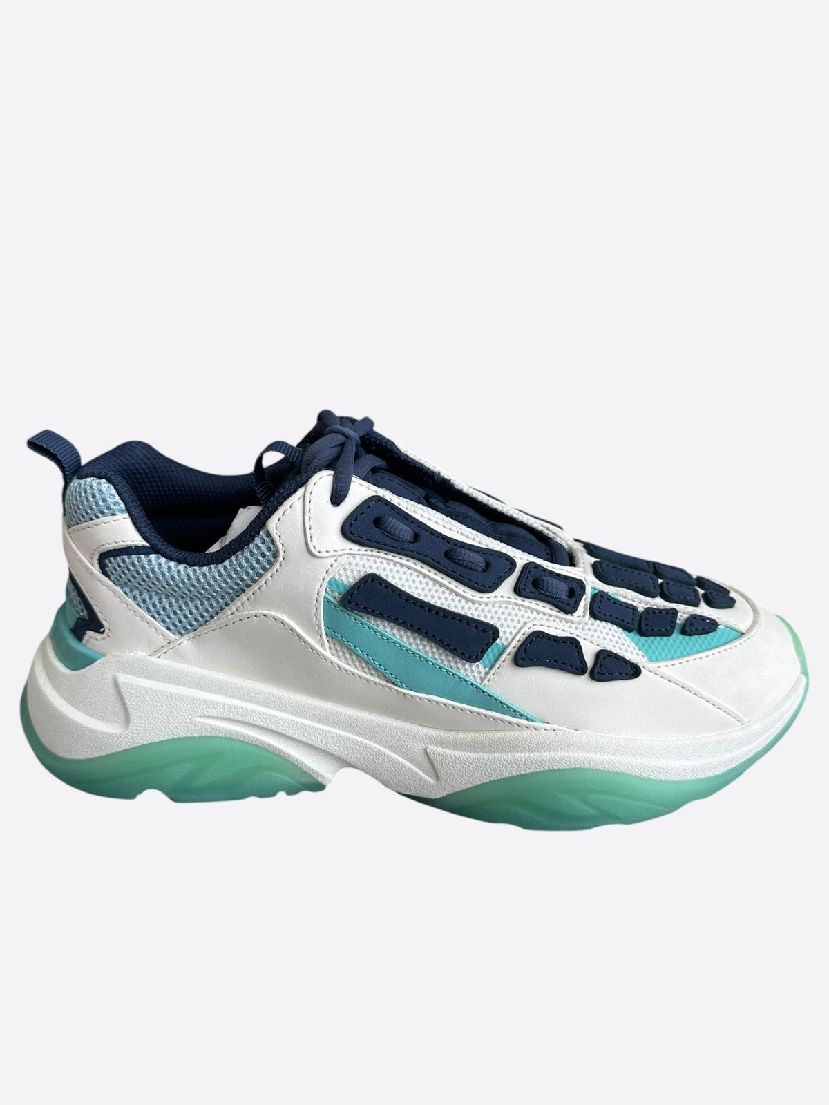 Amiri White & Blue Bones Runners