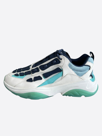 Amiri White & Blue Bones Runners
