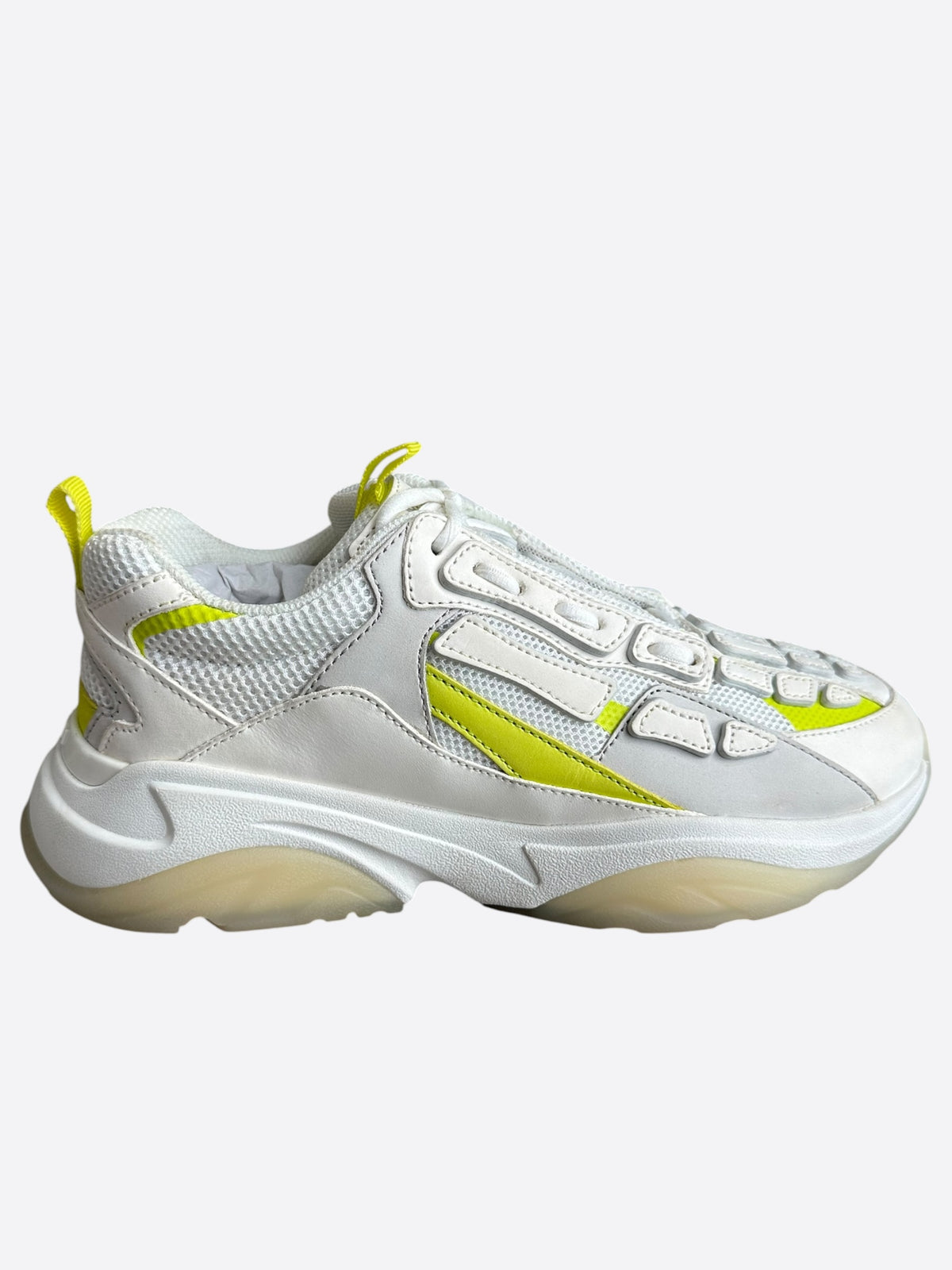 Amiri White & Yellow Bones Runners