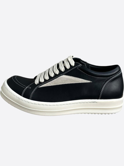 Rick Owens Black & White Vintage Women's Low Top Sneakers