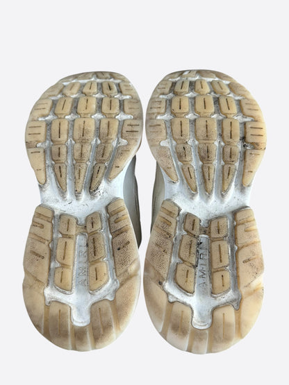 Amiri White & Brown Script Bones Runners